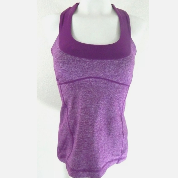 Lululemon Scoop Neck Racerback Tank Purple - Picture 1 of 4
